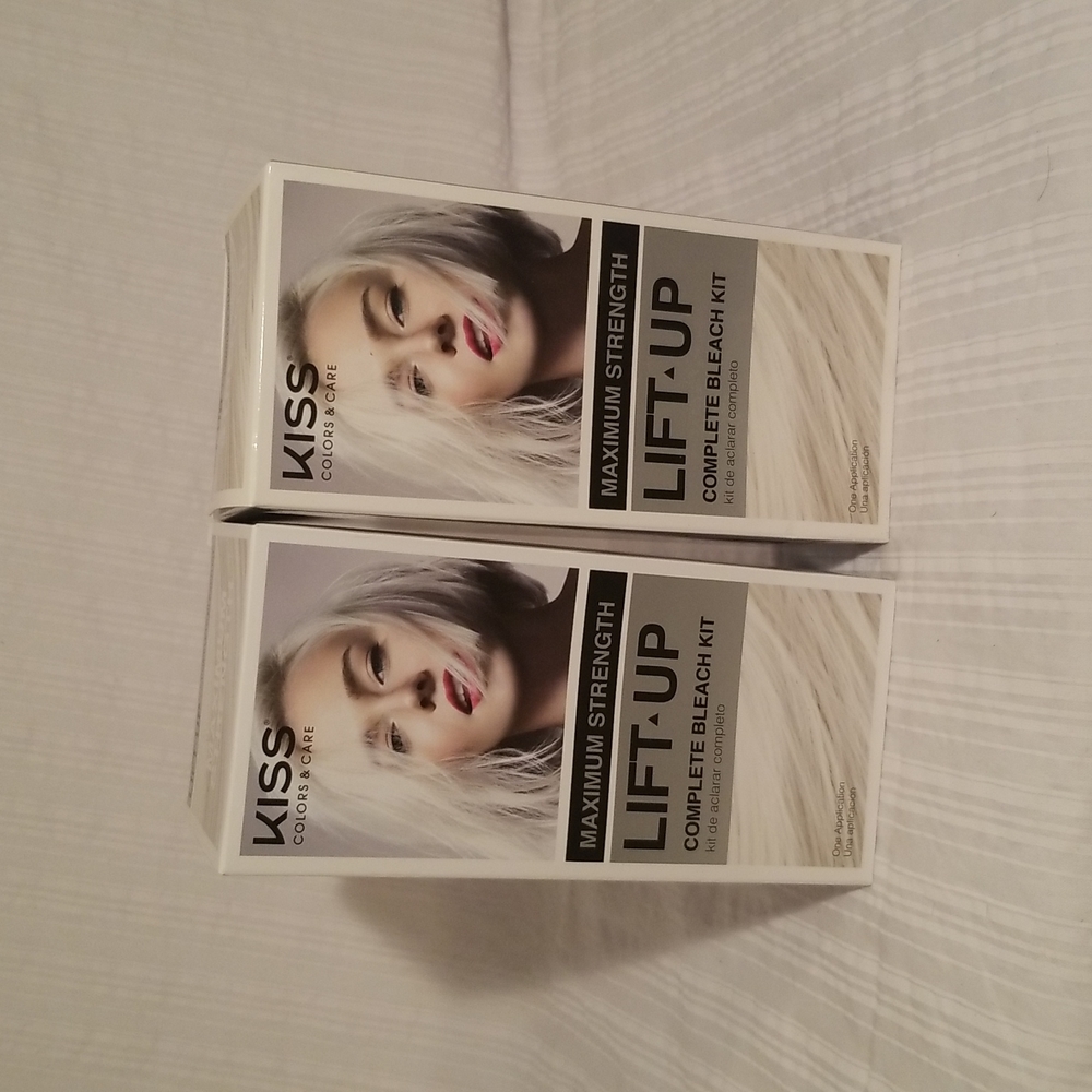 Kiss Lift-Up Complete Bleach Kit, Maximum Strength, Lot of 2